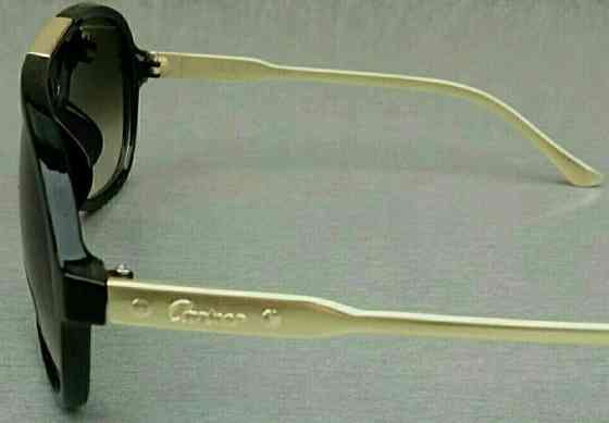 Брендові стильні чоловічі окуляри коричневі із золотом градієнт. Київ