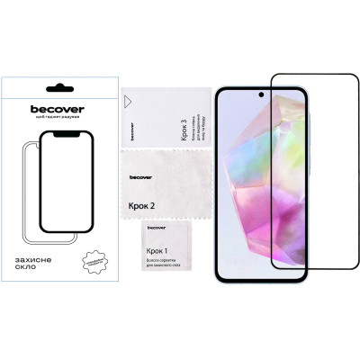 Стекло защитное BeCover Samsung Galaxy A36 SM-A366 Black (712886) Винница - изображение 3