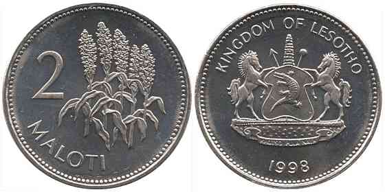 Lesotho Лесото 2 Maloti 2010 UNC Полтава