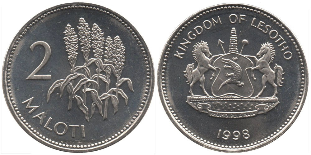 Lesotho Лесото 2 Maloti 2010 UNC Полтава - изображение 1