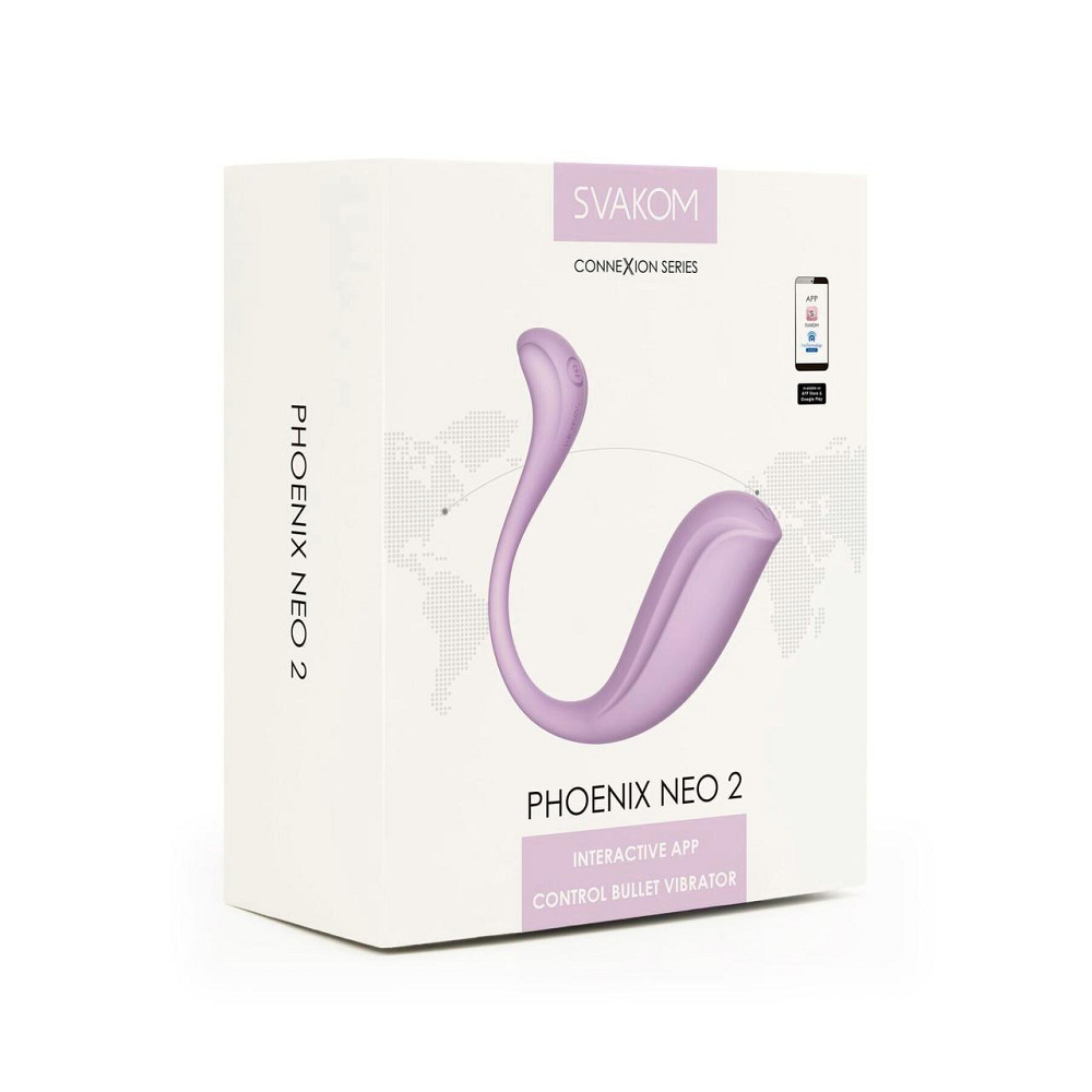 Інтерактивне віброяйце Svakom Phoenix Neo 2 Pastel Lilac, оновлена модель Sex Aura Київ - фото 10