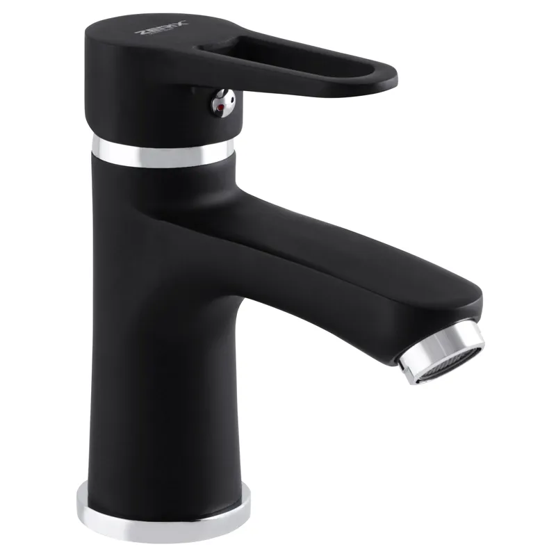 Змішувач для умивальника Zerix PUD1 045 чорний стильний дизайн Харків - фото 1