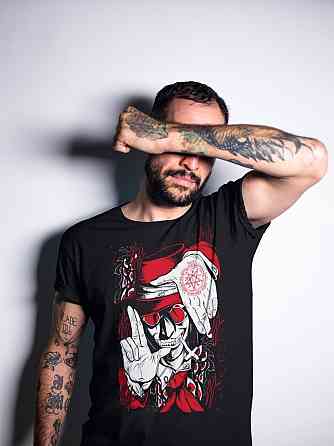 Футболка для хлопчика з аніме принтом Ултімате Вампіре Нев Аніме оверсайз (зріст від 165 до 180) Чорний AnimeJ0499m Дніпро