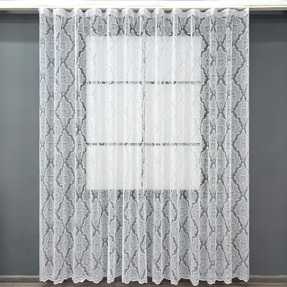 Короткий тюль VR-Textil 2088т Жакард Білий 300х200 см (42-1329) Київ - фото 2