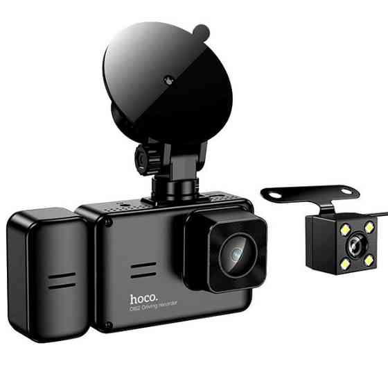 Відеореєстратор автомобільний HOCO DI62, з камерою заднього огляду Вінниця