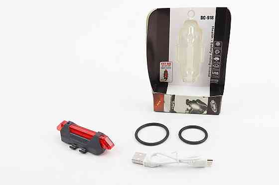 Ліхтар задній 5 діодів 15 lumen, Li-ion 3.7V 330mAh зарядка від USB, вологозахисний, BS-216/DС-918 Київ