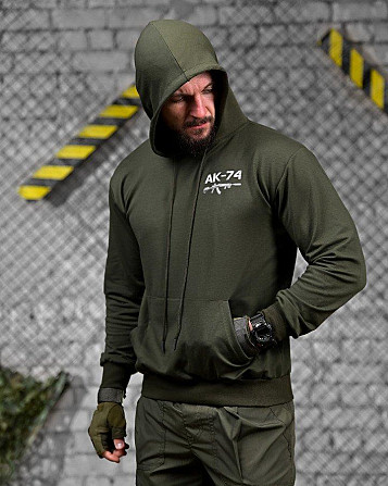 Тактическая худи MAKLIN АК-74 олива ДЛ7064 Киев - изображение 3