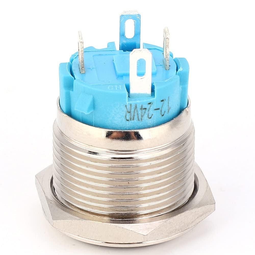 Возвратная кнопка 22мм с красным LED 9-24В Киев - изображение 9