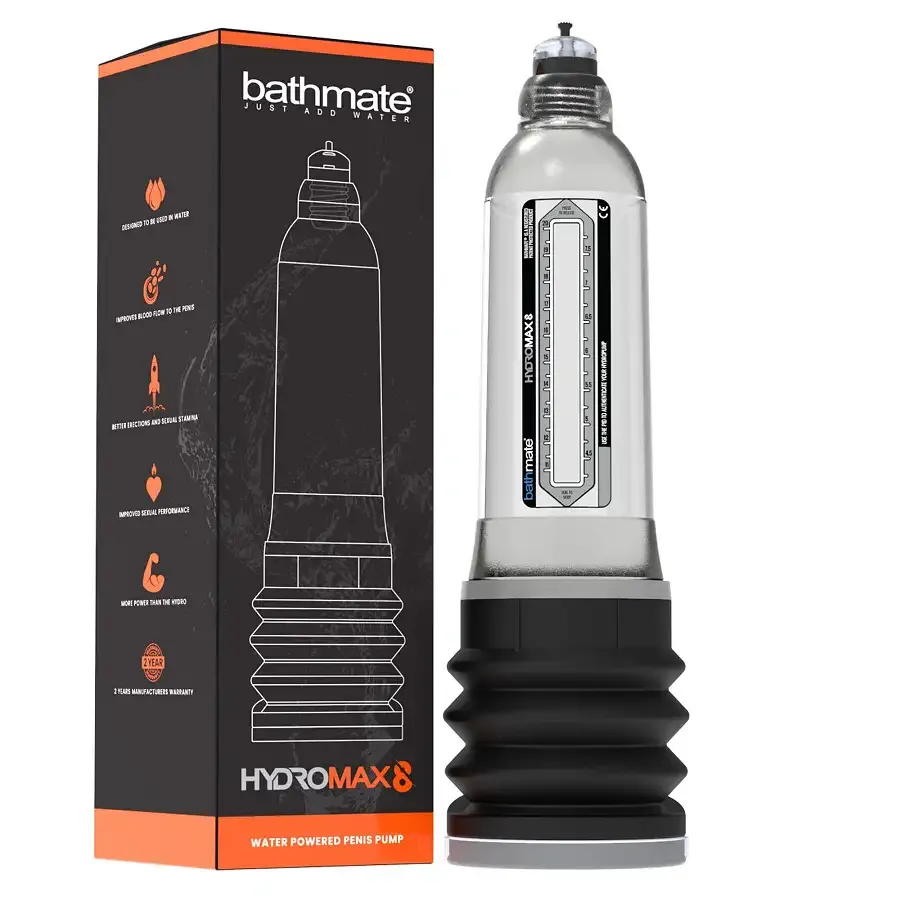 Гідропомпа Bathmate Hydromax 8 Clear, для члена довжиною від 15 до 20 см, діаметр до 5,5 см Львів - фото 2