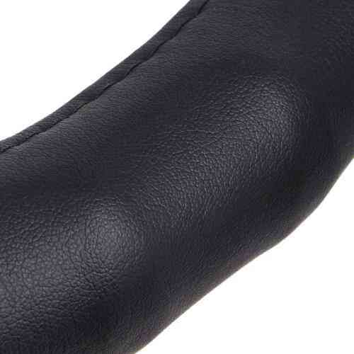 Шкіряний чохол на кермо VLOD-L06 BK L чорний, один шов, BO Харків