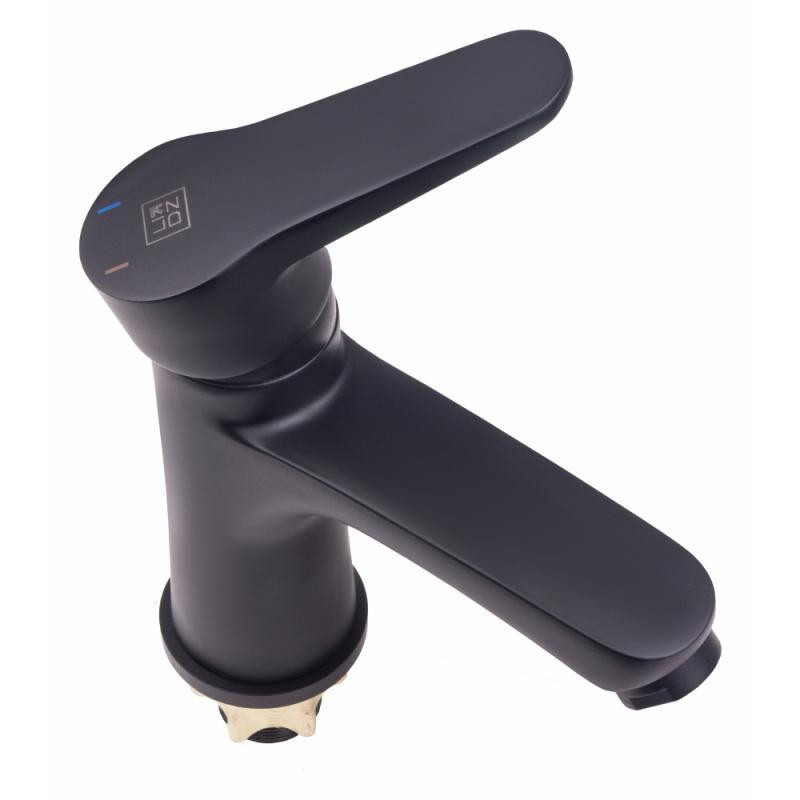 Змішувач для раковини Lidz (BLA) 14 43 001F, чорний (LIDZBLA1443001F) Київ - фото 3