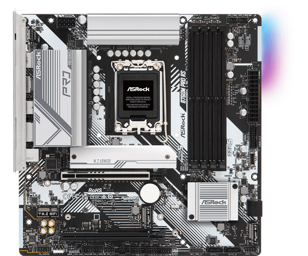 Материнська плата ASRock B760M Pro RS Socket 1700 ( без Bluetooth ) Харків - фото 2