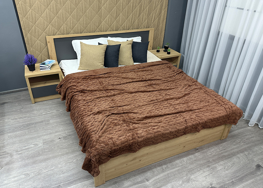 Плед-покривало 200х230 см (+-5см) Карамельний (87-237) Київ - фото 5