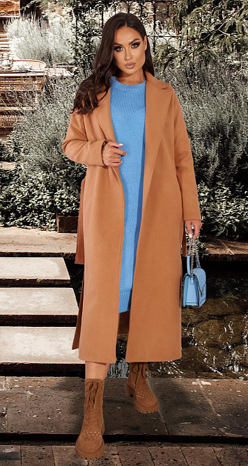 Кашемірове пальто з розрізами (42) Київ - фото 7