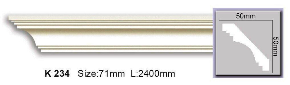 Карниз гладкий полиуретановый Harmony K 234 Днепр - изображение 1