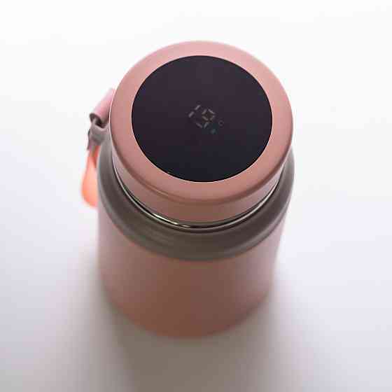 Термос Fashion с термометром, 700 мл, розовый Киев