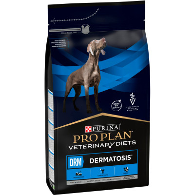 Сухий корм для собак Purina Pro Plan Veterinary Diets DRM Dermatosis Для підтримання функції шкіри при дерматозах та надмірному випадінні шерсті 3 кг  Вінниця - фото 4