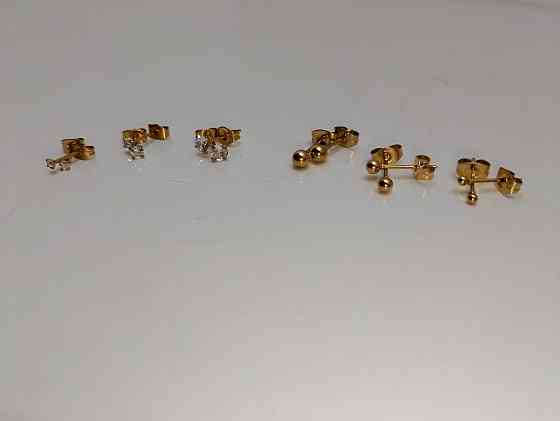 Набір сережок гвіздки 6 пар Луцк