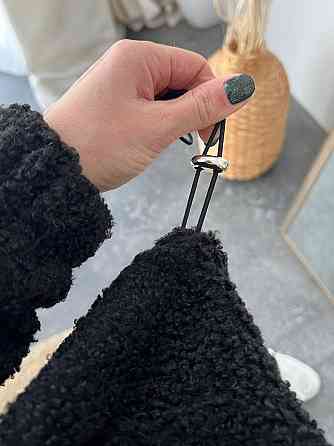 Женский теплый уютный костюм двойка: кофта и штаны барашек на флисе Черный, 46/48 Одесса