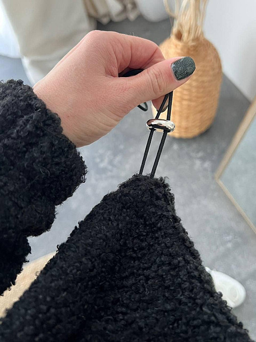 Женский теплый уютный костюм двойка: кофта и штаны барашек на флисе Черный, 46/48 Одесса - изображение 4