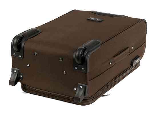 Валіза тканинна WINGS 1701 середня 64 см 2 колеса коричнева Київ