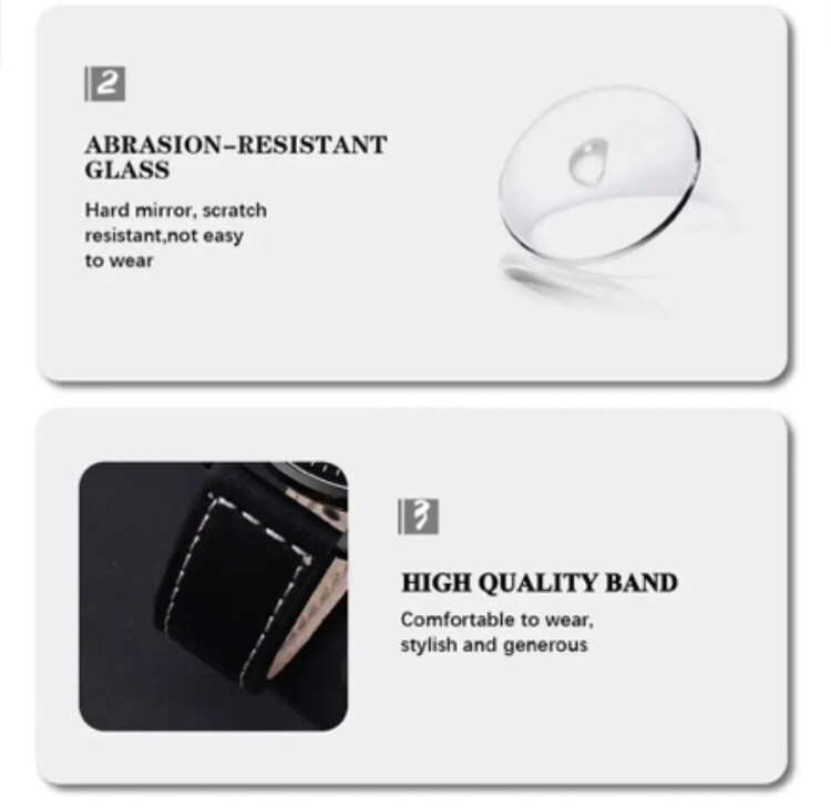 Подарочный набор для мужчин: 1наручные часы, 1 браслет и 1 ожерелье- диам 4,2 дл 22см шир рем 2см, без коробки Киев - изображение 8