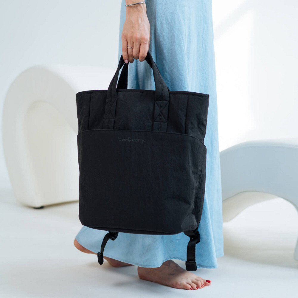 Сумка-рюкзак для мами Чорна Київ - фото 4