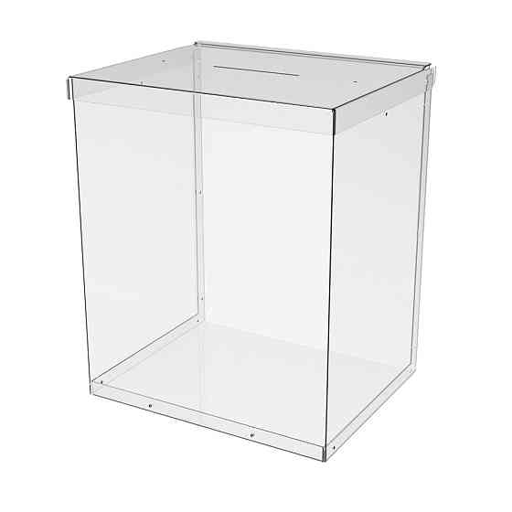 Ящик EKOSTAR без замка для пожертвований и сбора денег 250x200x300. Объем 15 литров Киев