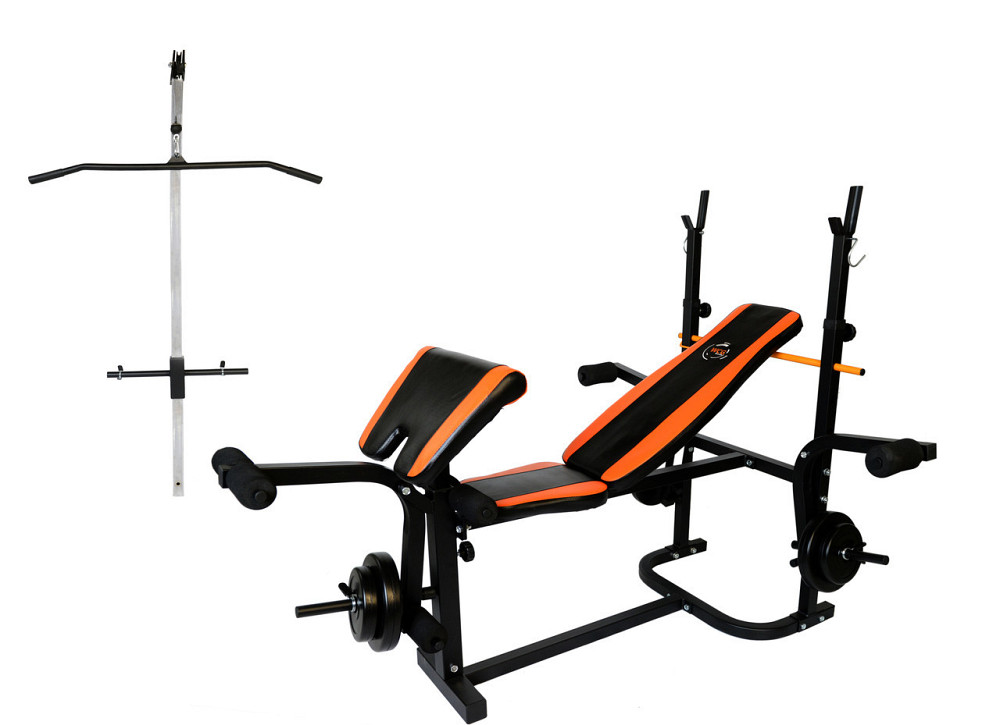 Скамья многофункциональная + Тяга + Парта Скотта Стойки, скамьи для жима и приседаний регулируемая Киев - изображение 1