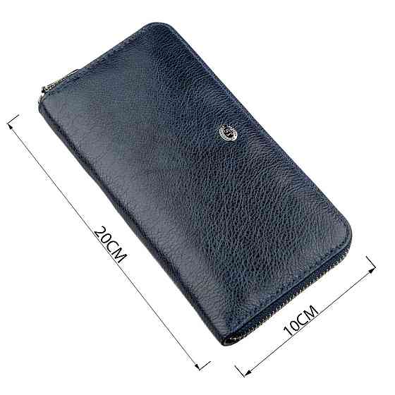 Вертикальный женский кошелек-клатч ST Leather 18864 Синий Киев