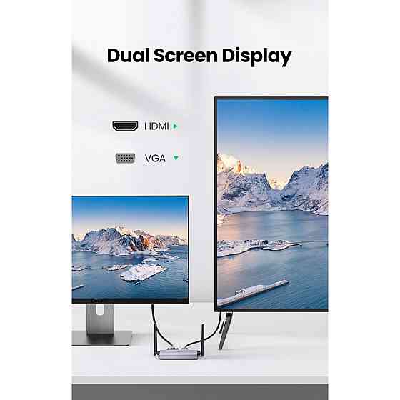 Безпровідний подовжувач UGREEN CM506 Wireless HDMI Extender Transmitter and Receiver 50m(UGR-50633A) (UGR-50633A) Киев