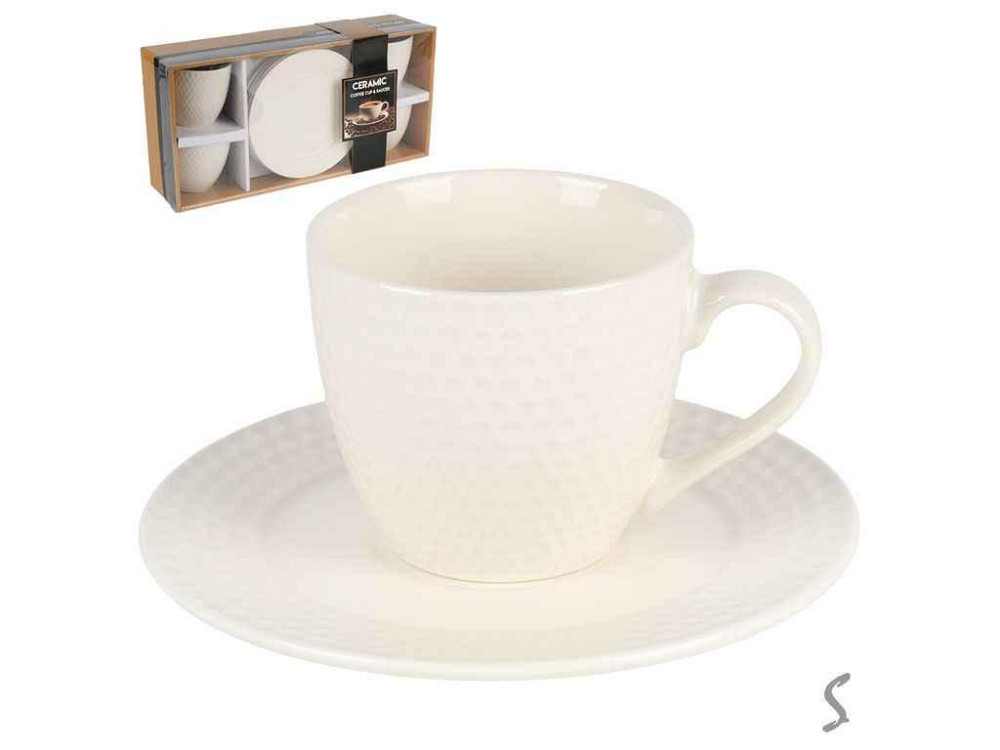 Набор кофейный 8пр. 250мл Honeycomb R37281-4 ТМ STENSON Киев - изображение 1