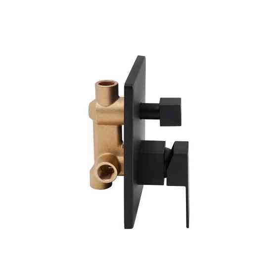 Душевая система скрытого монтажа Qtap Aquarius на два потребителя QTAQA64103NGB Black Matt черная Киев