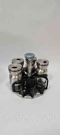 Органайзер Фенке для спецій нержавіюча сталь на 6 скляних ємностей Н 15 см ( шт ) Одеса