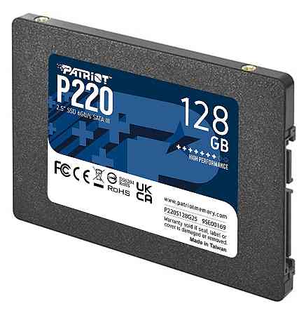 Накопичувач SSD 128GB Patriot P220 2.5" SATAIII TLC (P220S128G25) 2.5" Харків