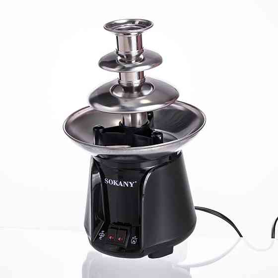 Шоколадний фонтан на 3 яруси фондю шоколадниця шоколадна 60 Вт фонтанчик для вечірки, весілля SK-07069 Київ