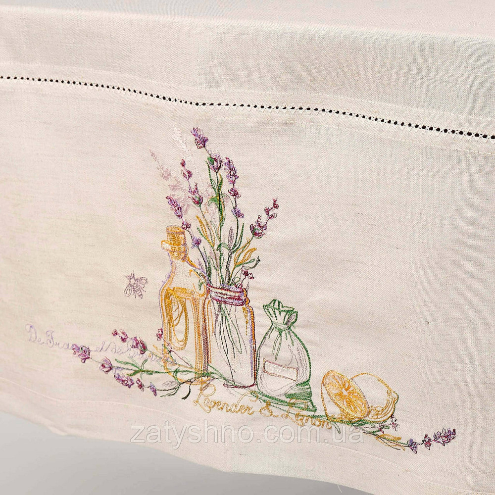 Скатертина з вишивкою з лавандою Київ - фото 2