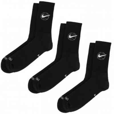Шкарпетки Nike Crew Everyday Bball 3pr DA2123-010 46-50 3 пари Чорні (194499990994) Вінниця