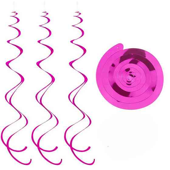 Дощик гірлянда на стелю 6 стрічок 70 см малиновий Київ