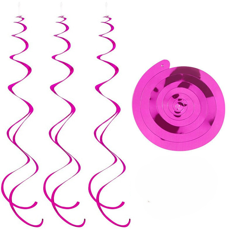 Дощик гірлянда на стелю 6 стрічок 70 см малиновий Київ - фото 1