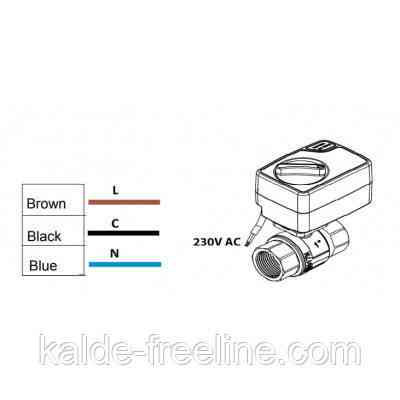 Кран с электроприводом Mostino 12В 1/2