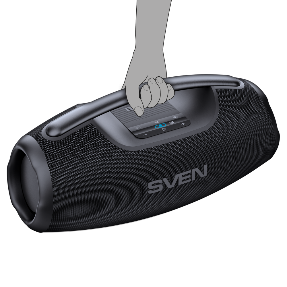 Портативная акустическая система бумбокс Bluetooth с RGB подсветкой SVEN (PS-990) Нововолынск - изображение 8