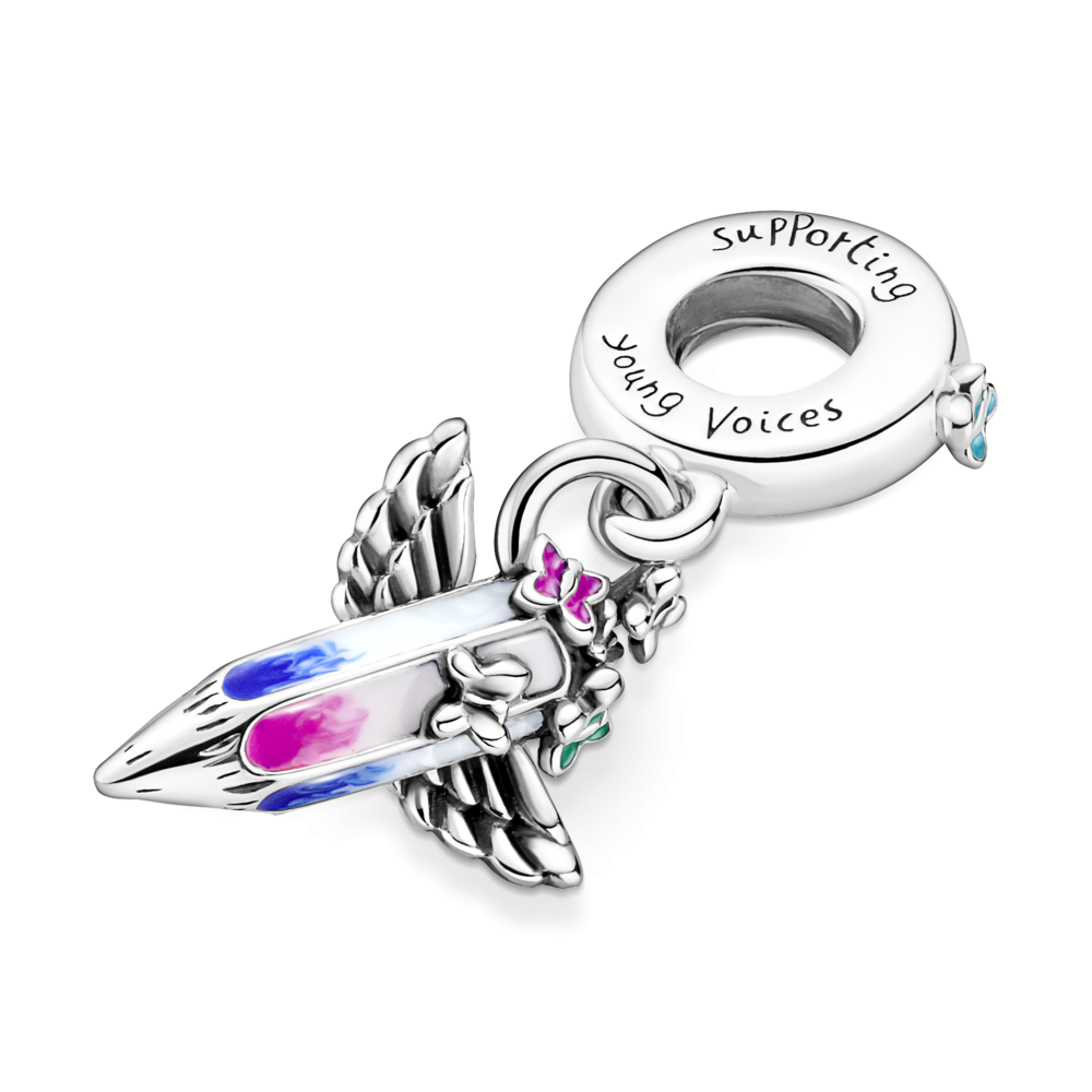 Серебряный шарм Бусина 