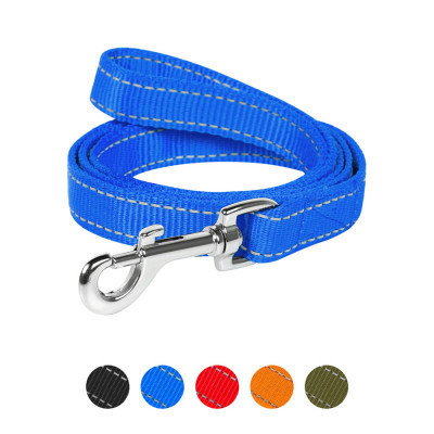 Поводок для собак Dog Extreme из нейлона двойной Ш 14 мм Д 122 см голубой (43002) Винница - изображение 1