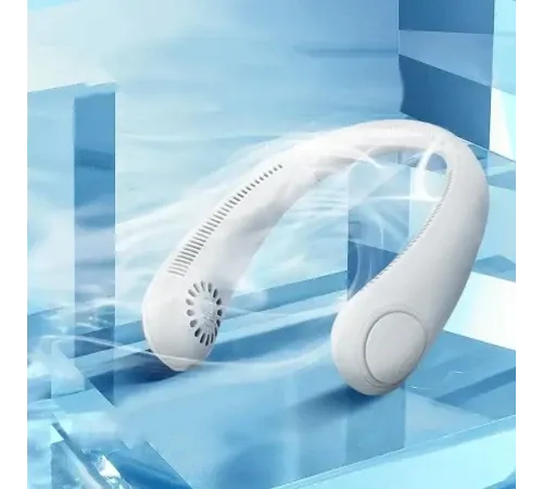 Вентилятор на шию Cat-neck Fan міні портативний USB X5 білий Одеса