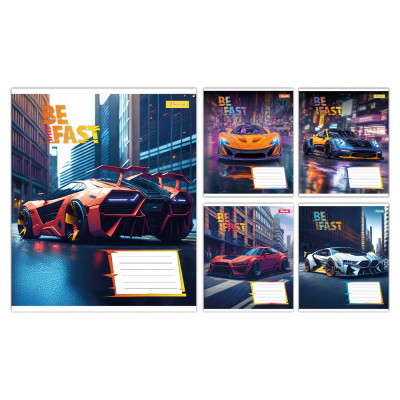 Зошит 1 вересня Be Fast А5 24 аркушів клітинка (768009) Вінниця - фото 1