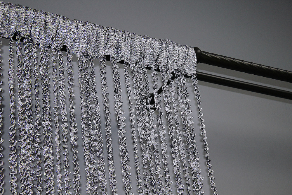 Штори-нитки спіраль з люрексом Темно-сірий 300х300см 1 шт (61-025) Київ - фото 8
