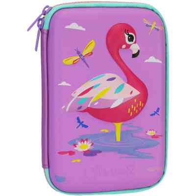 Пенал Cool For School с тиснением 1 отделение Фиолетовый (QT-5632-Purple) Винница