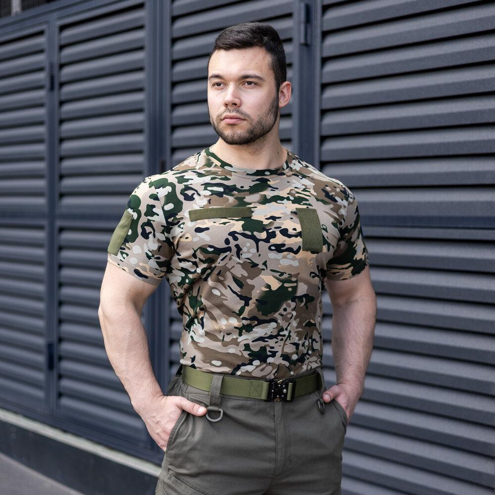 Футболка мужская однотонная Мультикам Pobedov Peremoga Військова Киев - изображение 2