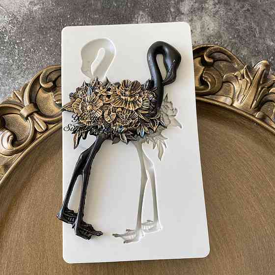 Молд силиконовый Фламинго 130 на 70 мм серый Киев